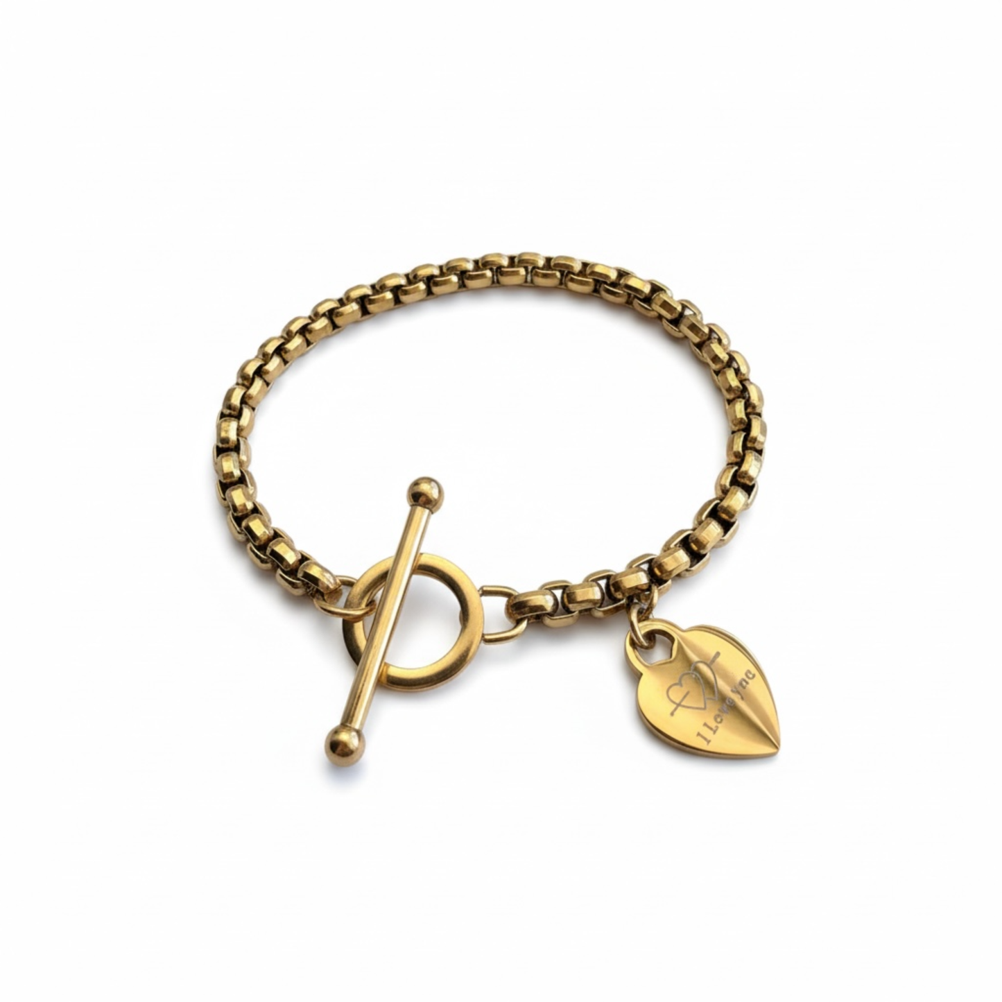 Adjustable Link Bracelet – 18K Gold Plated Stainless Steel
