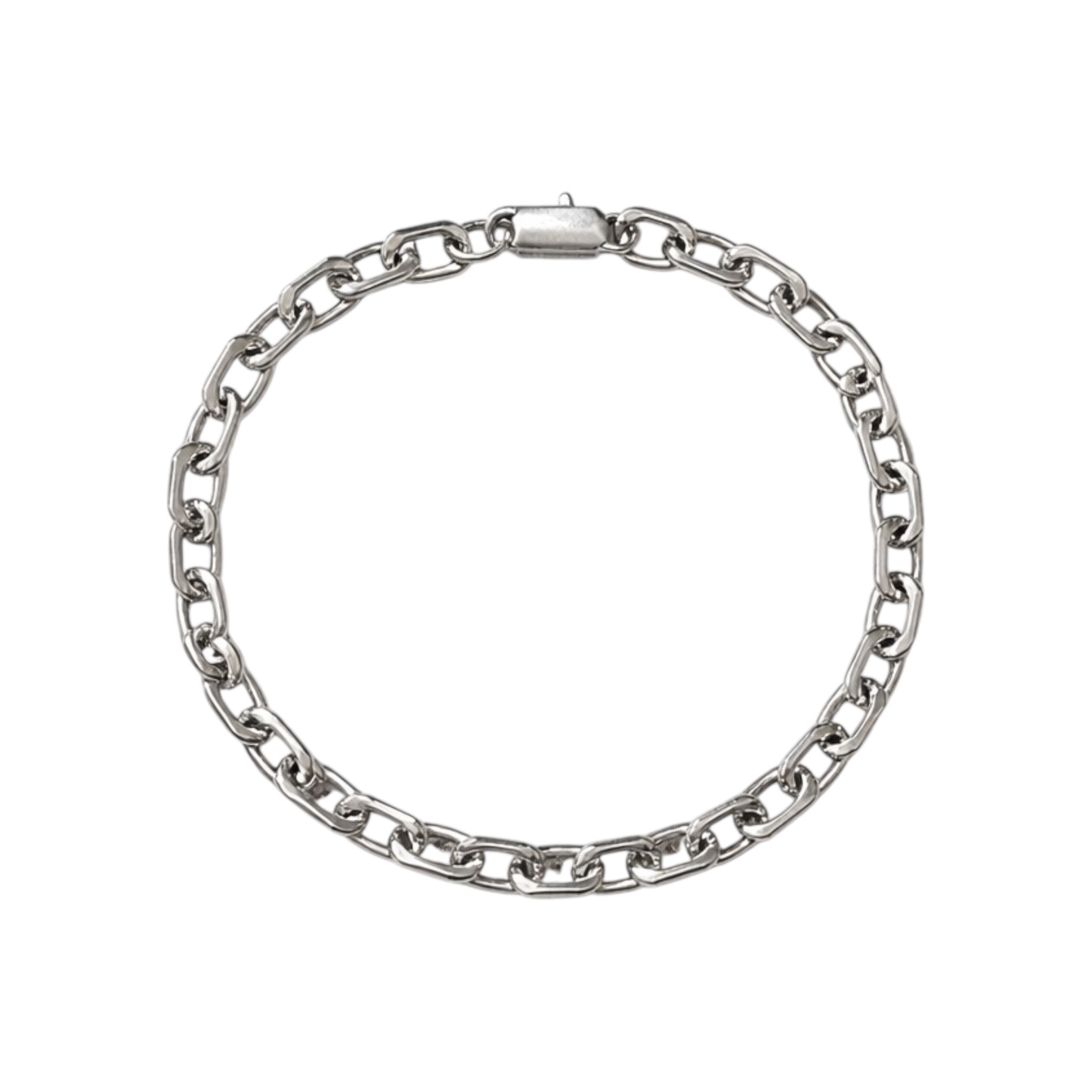 Stainless Steel Chain Link Necklace & Bracelet Set