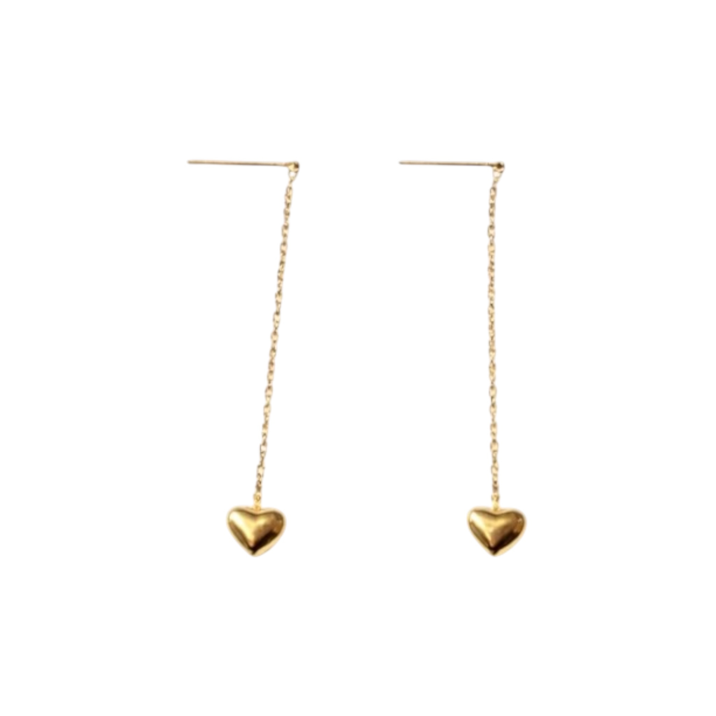 Titanium Steel Heart-Shaped Earrings