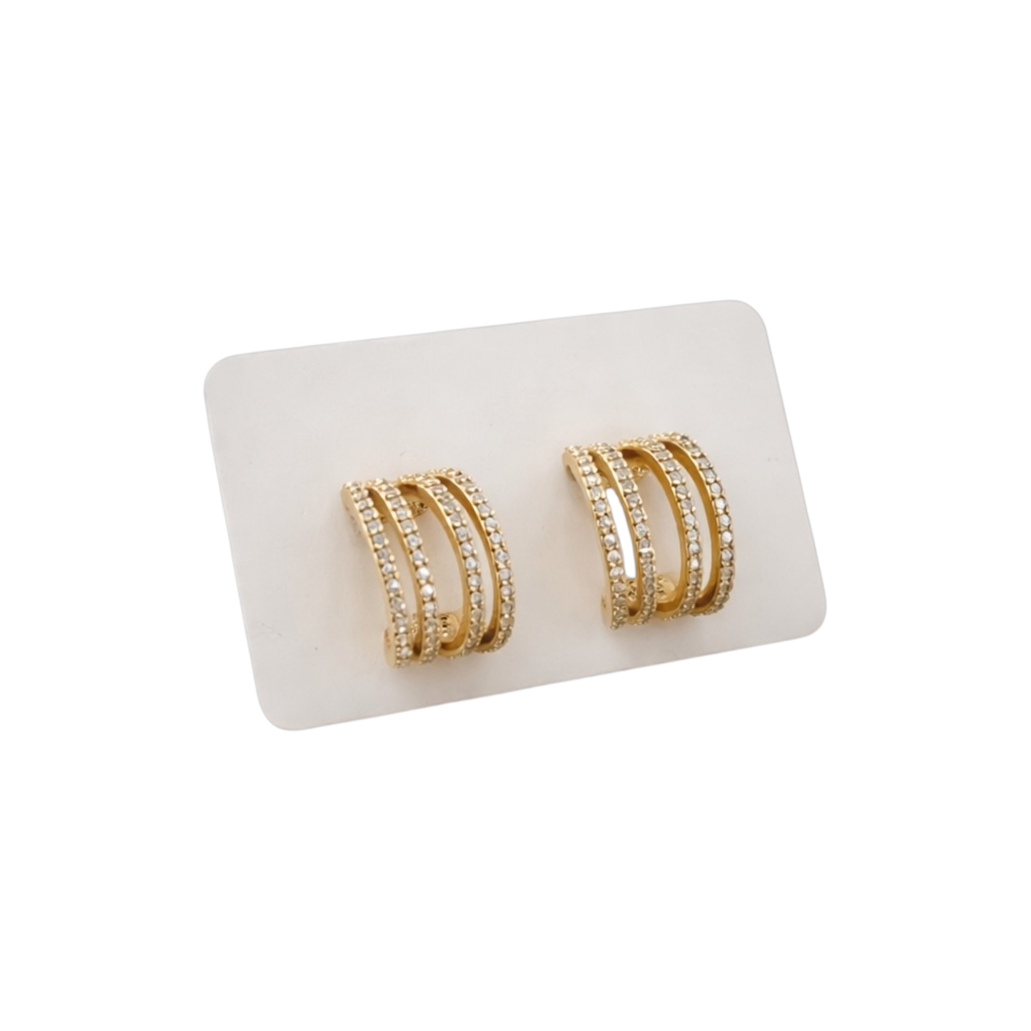 Gold-Plated Copper Hoops Earrings