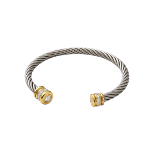 Stainless Steel Twisted Cable Bracelet