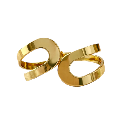 Stainless Steel Open Cuff Bangle Bracelet