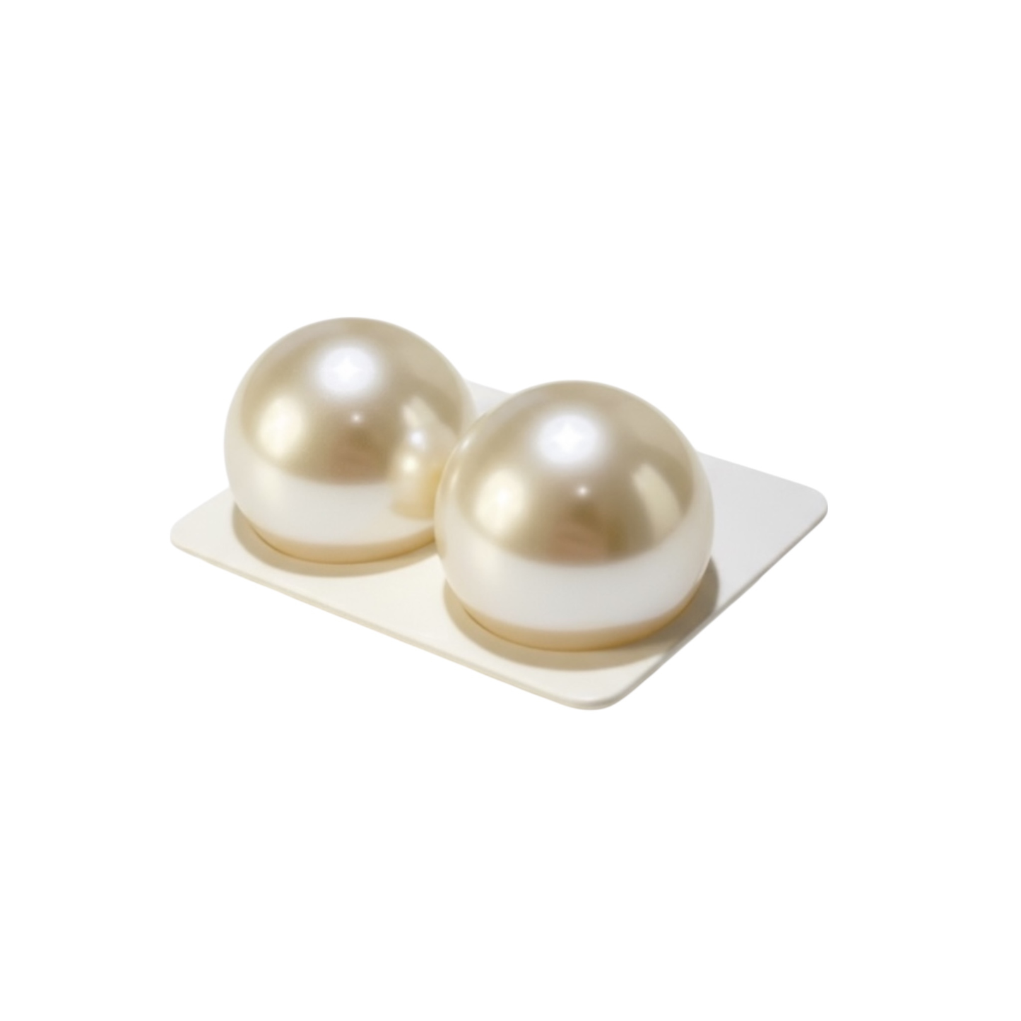 Stainless steel Posts pearl imitation earrings