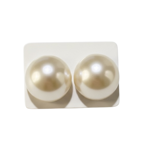Stainless steel Posts pearl imitation earrings