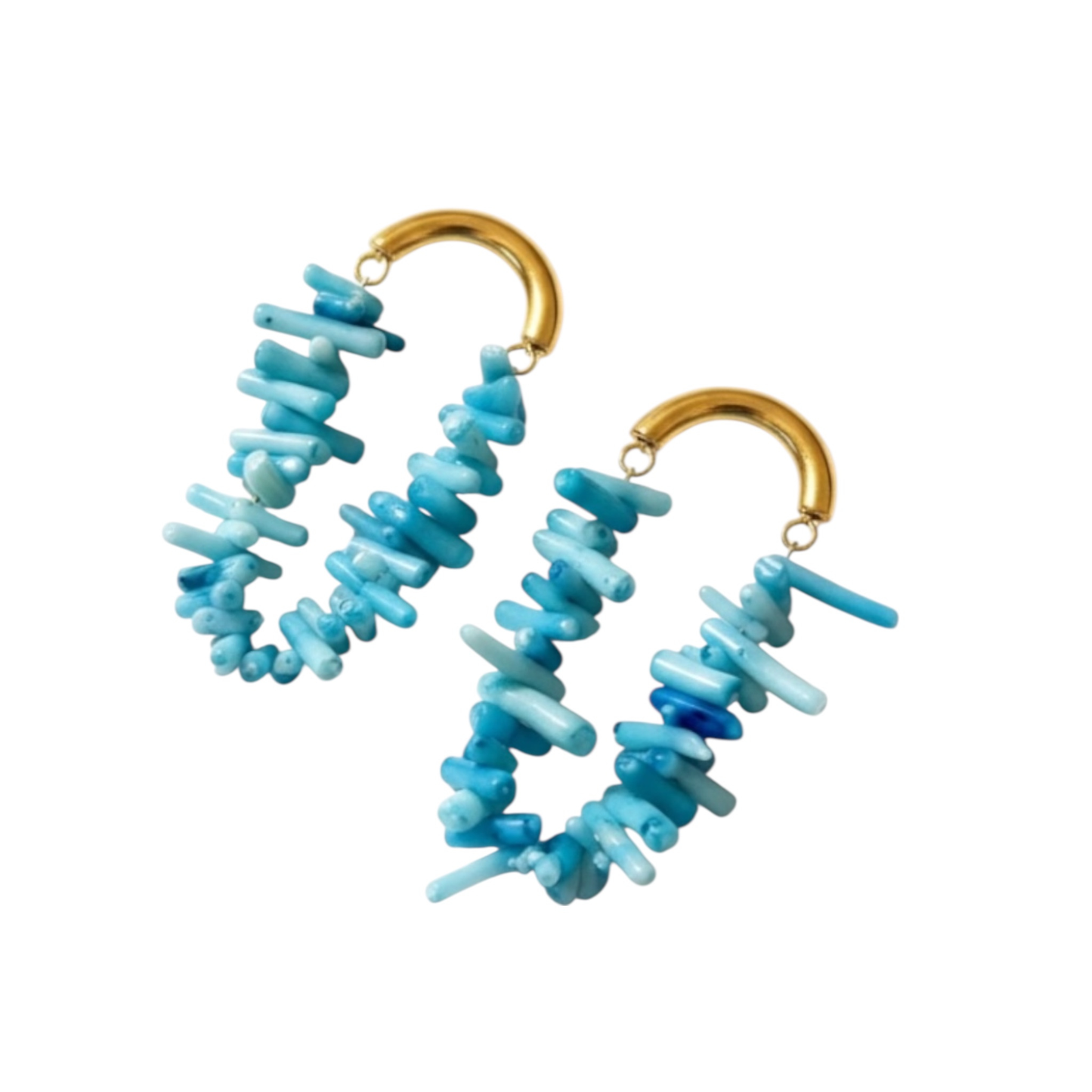 Colorful Natural Stone Boho Earrings