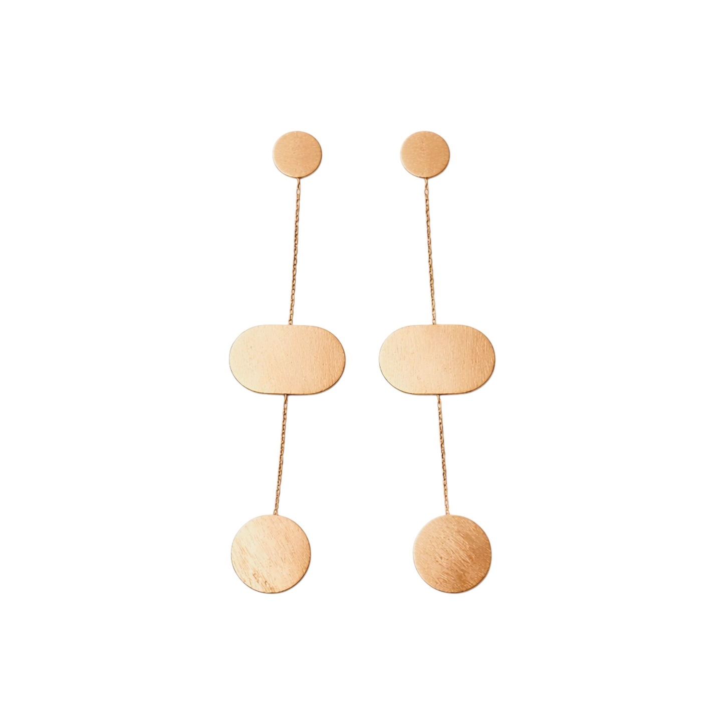 Tassel geometric earrings
