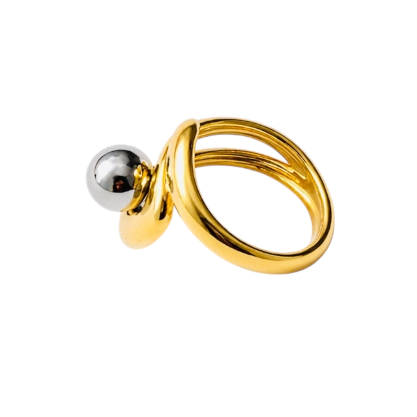Asymmetric Stainless steel Ring