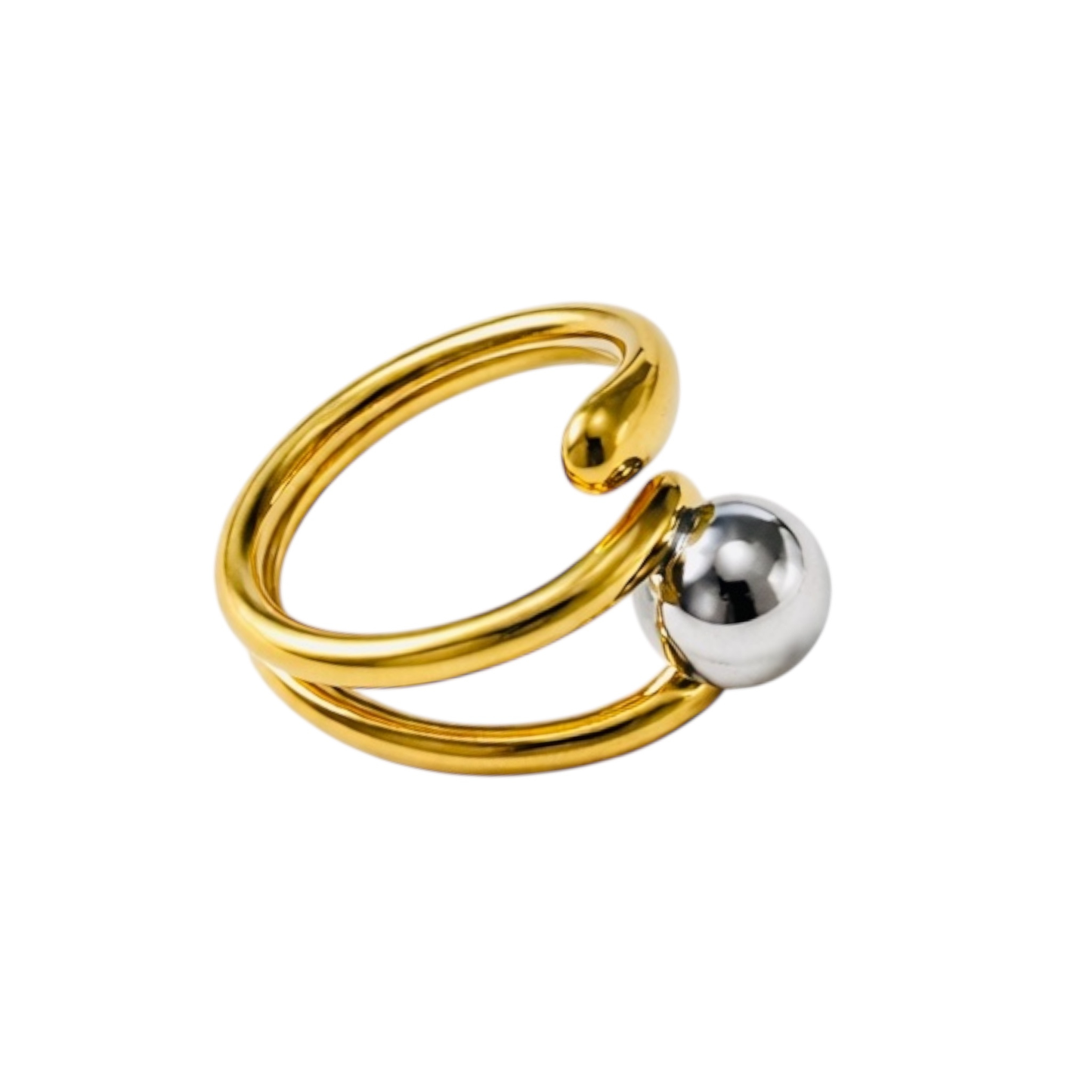 Asymmetric Stainless steel Ring
