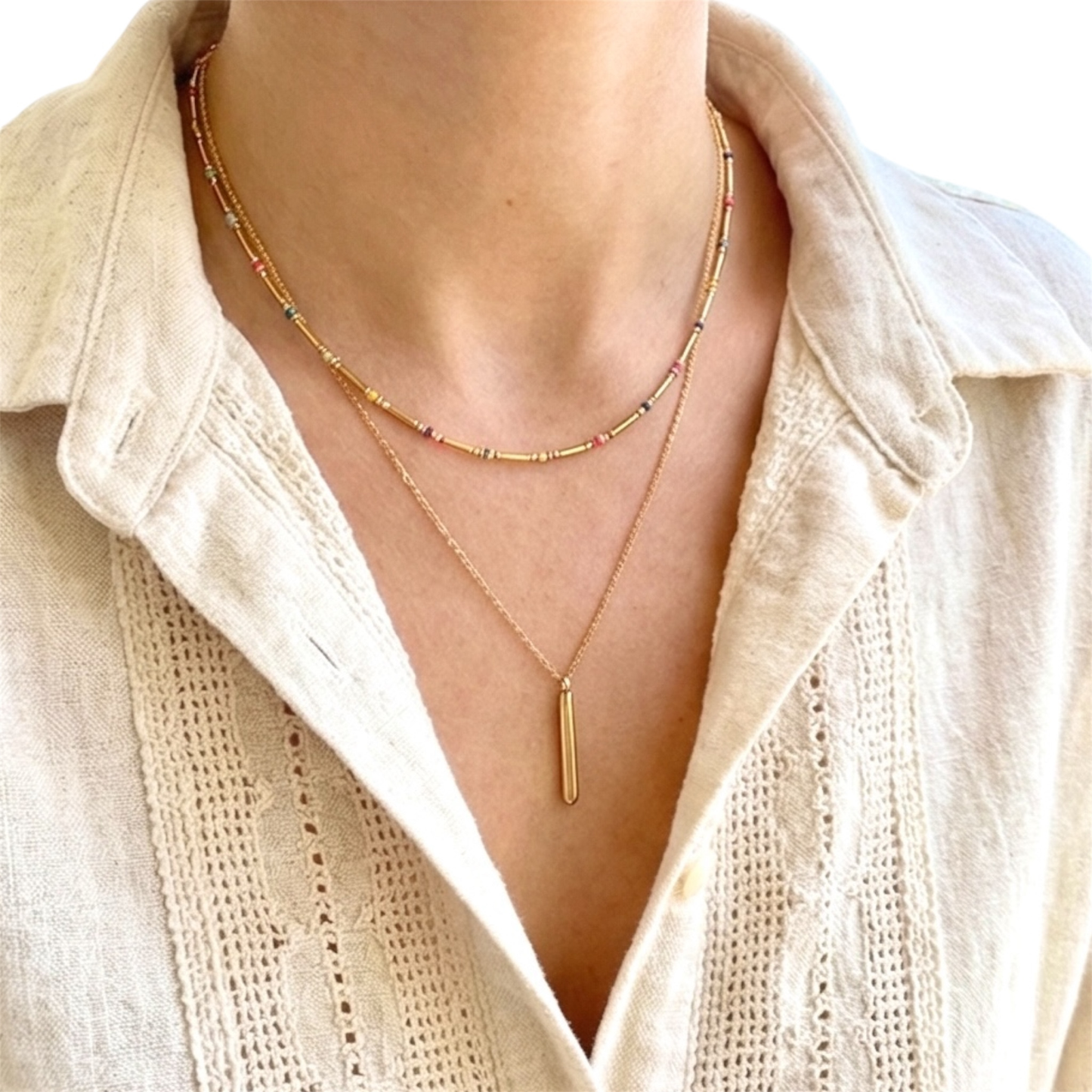 Boho Stainless steel Necklace
