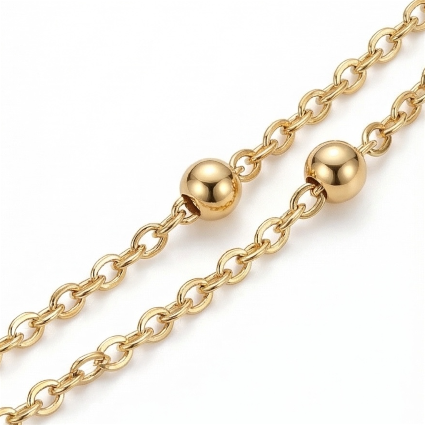 Layered stainless steel necklace