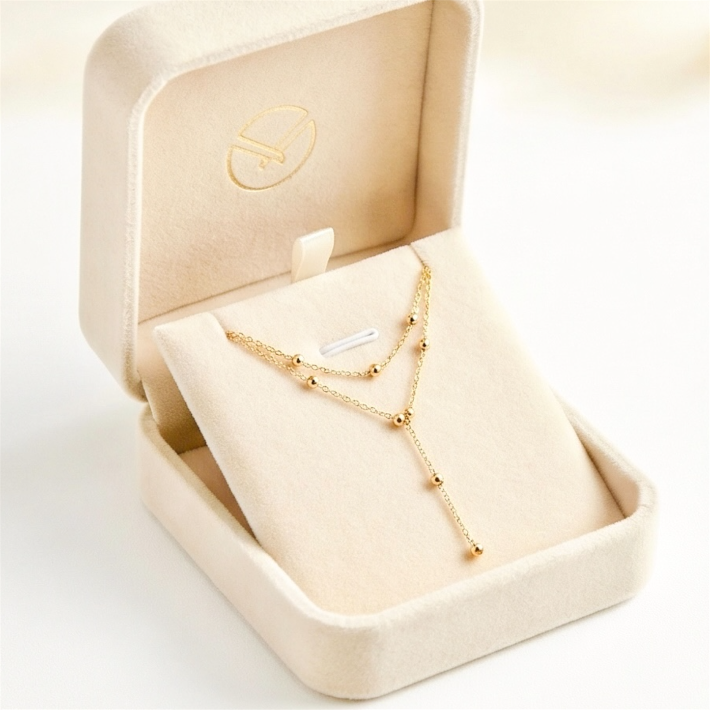 Layered stainless steel necklace
