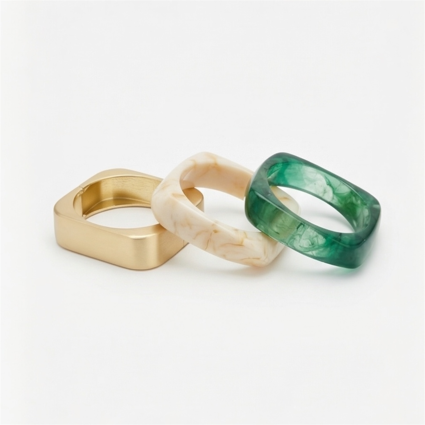 Trio Bracelet Alloy metal & Resin