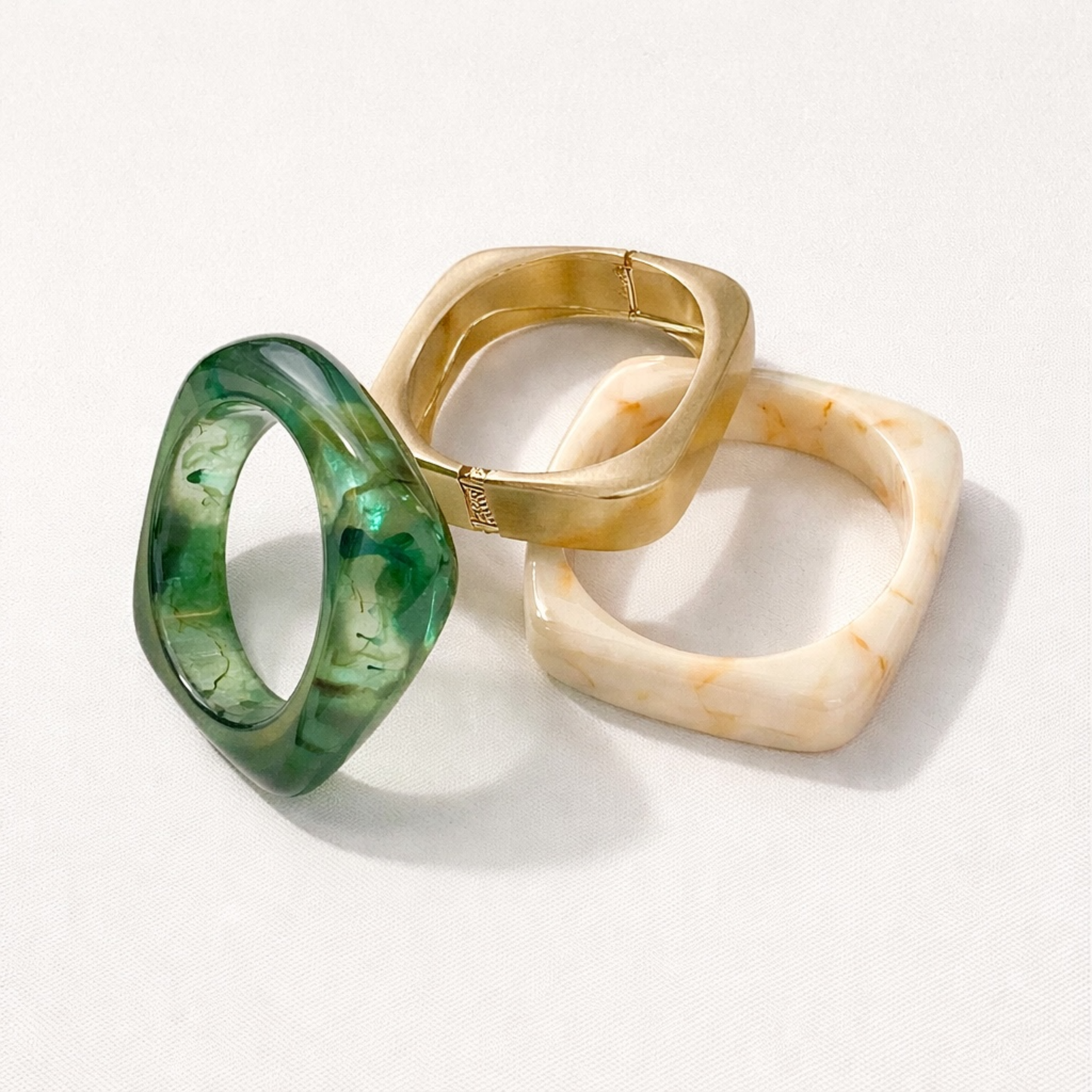 Trio Bracelet Alloy metal & Resin