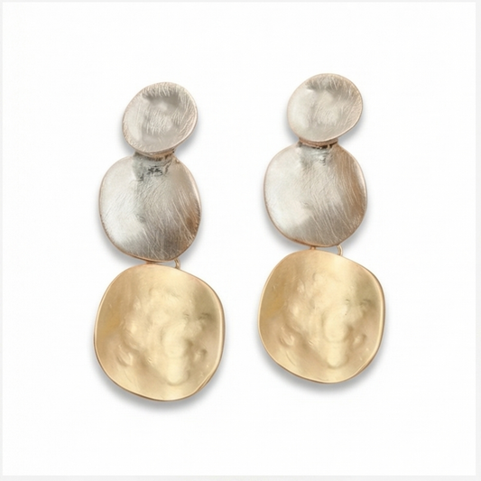 Zinc Alloy-gold plated dangle earrings