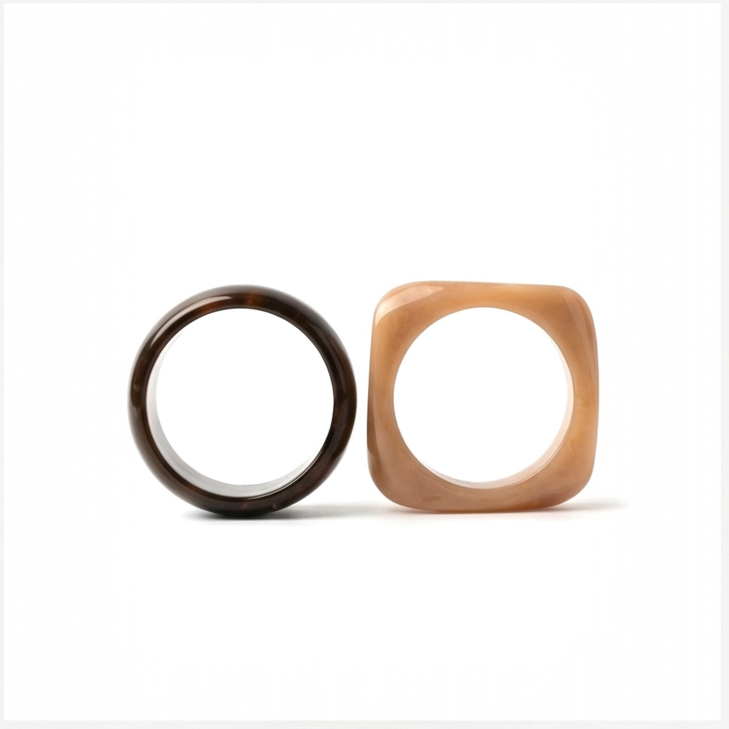 Duo Resin Bangle bracelets