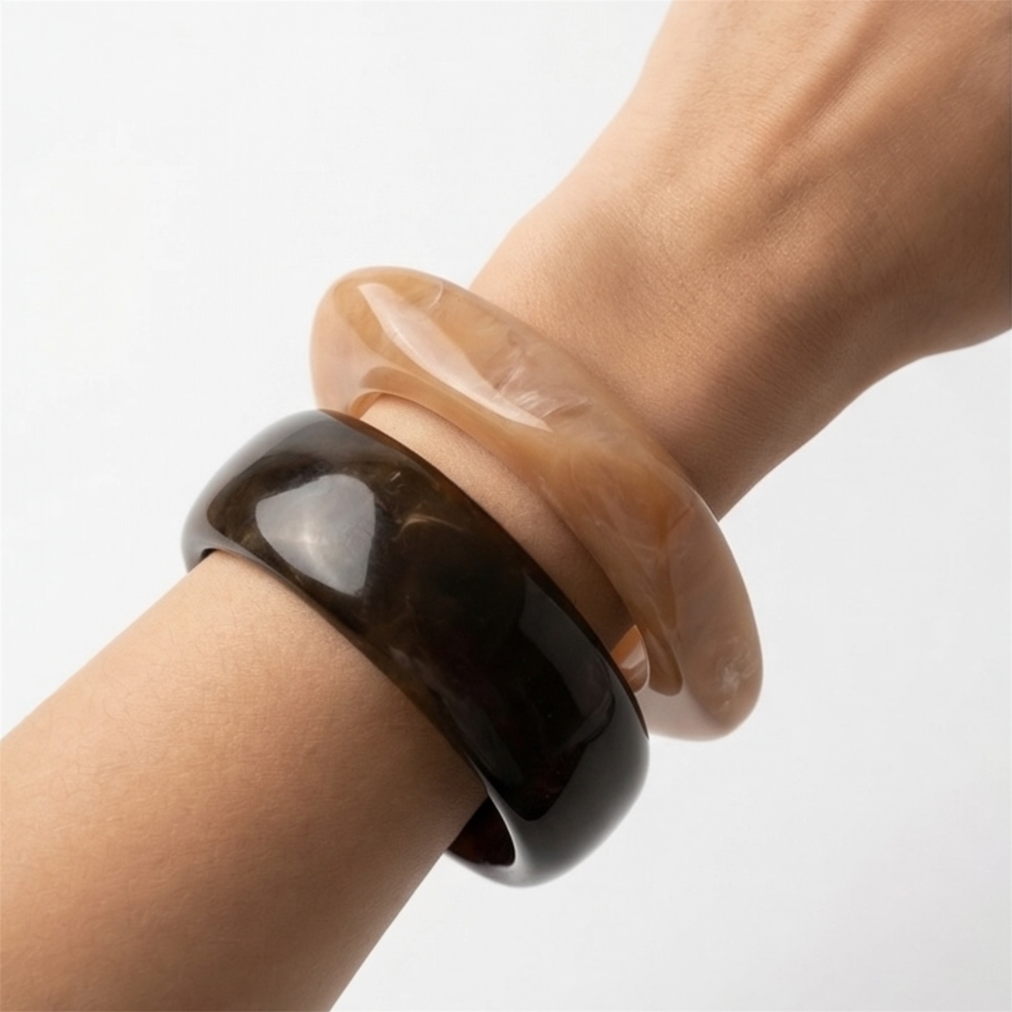 Duo Resin Bangle bracelets