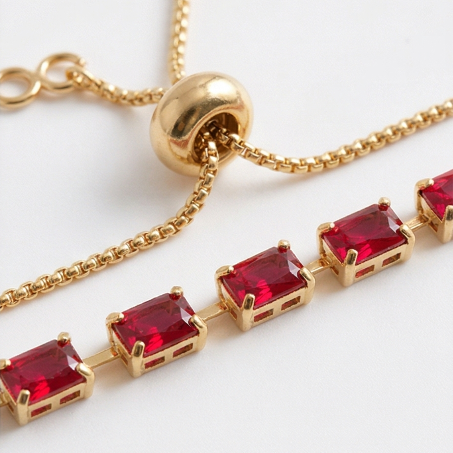 18K Gold-Plated Copper Bracelet with Eye Horse cristal Inlay