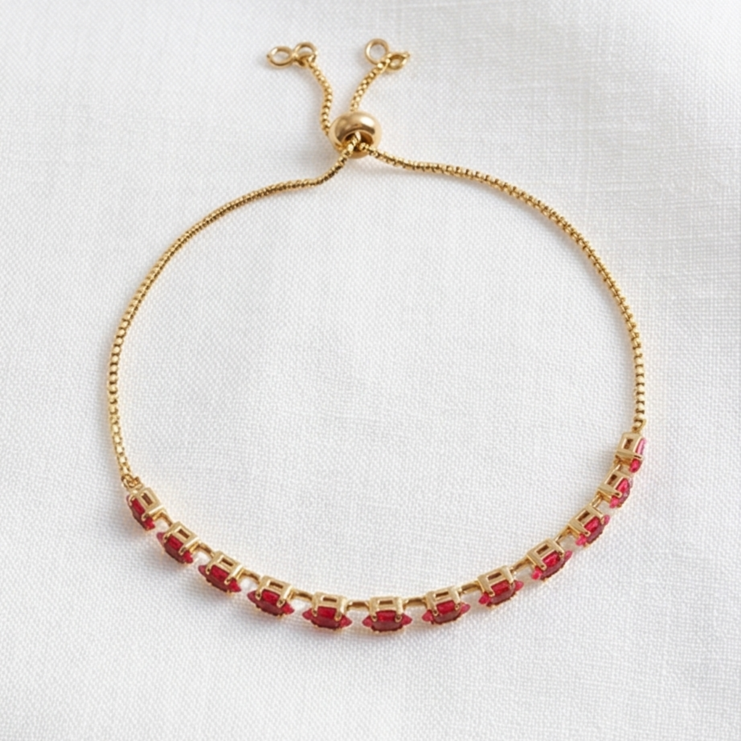 18K Gold-Plated Copper Bracelet with Eye Horse cristal Inlay