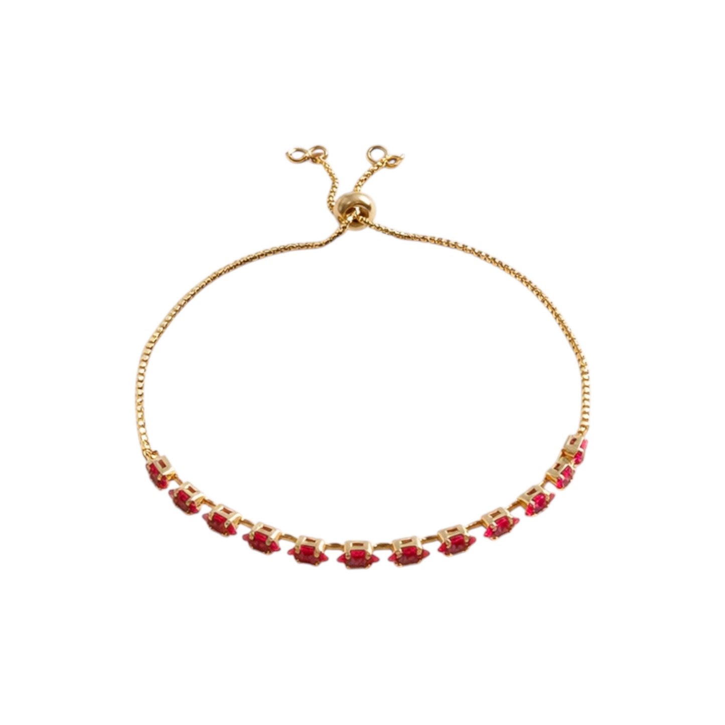 18K Gold-Plated Copper Bracelet with Eye Horse cristal Inlay