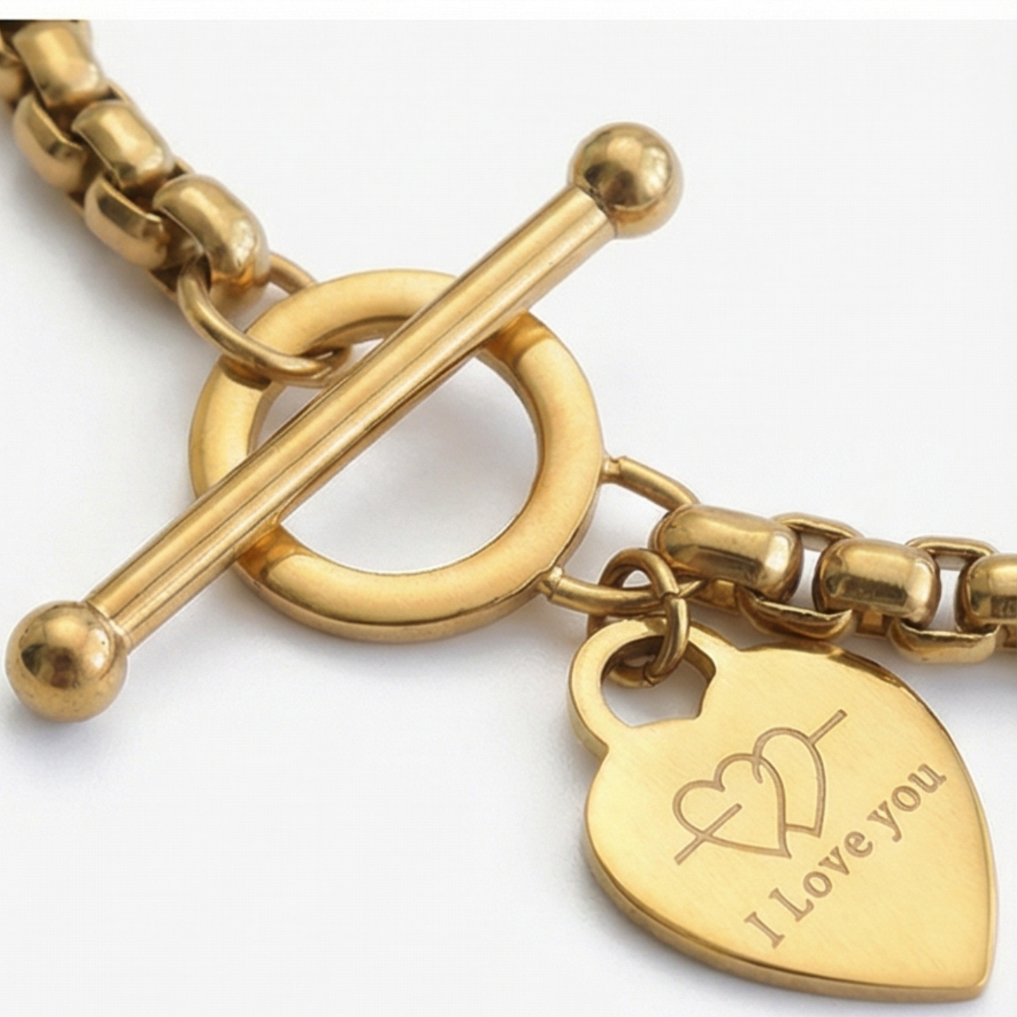 Adjustable Link Bracelet – 18K Gold Plated Stainless Steel