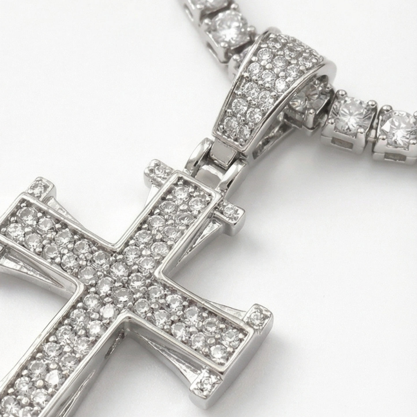 Fashion Cross Charm and Necklace for Men