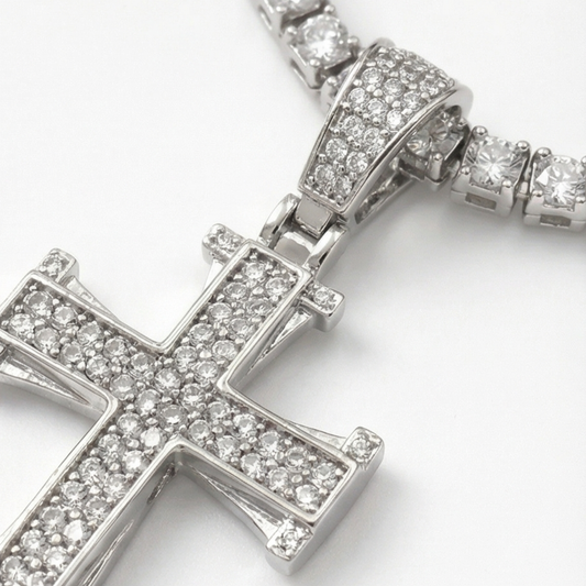 Fashion Cross Charm and Necklace for Men