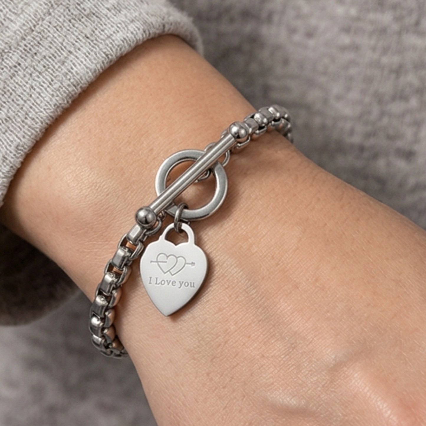 Adjustable Link Bracelet – 18K Gold Plated Stainless Steel