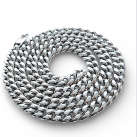 316L Stainless Steel Cuban Chain for men