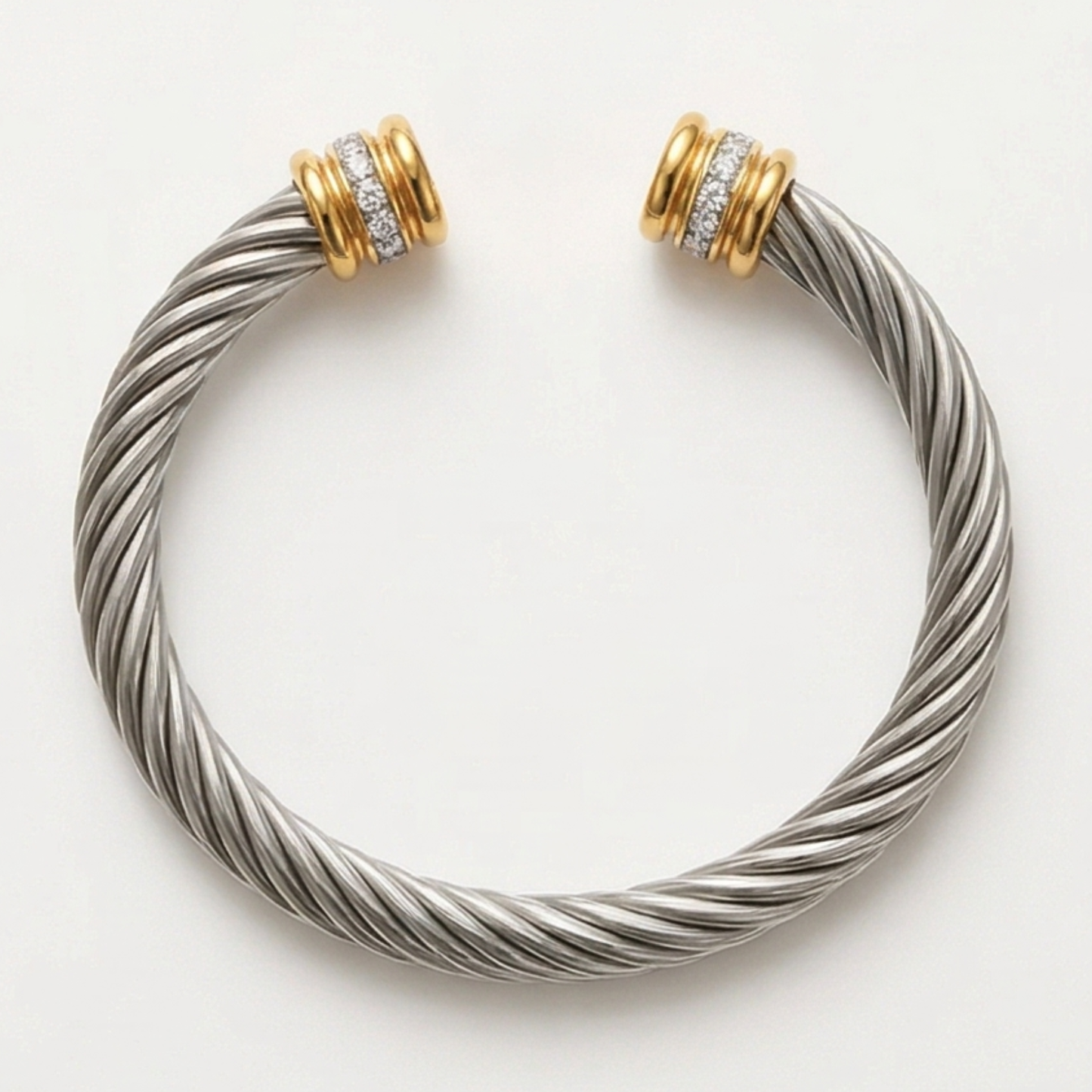 Stainless Steel Twisted Cable Bracelet