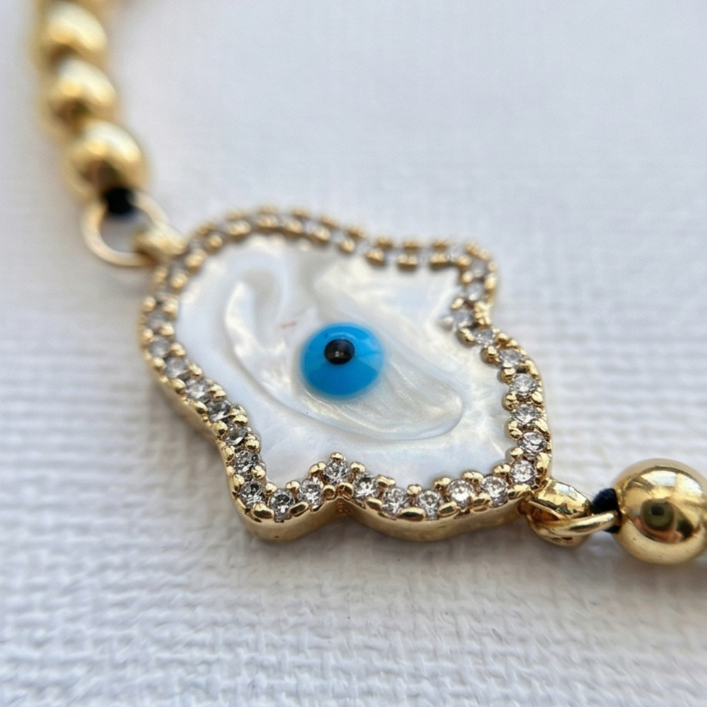 Evil Eyes Zircon Bracelet - Gold-Plated Chic Charm