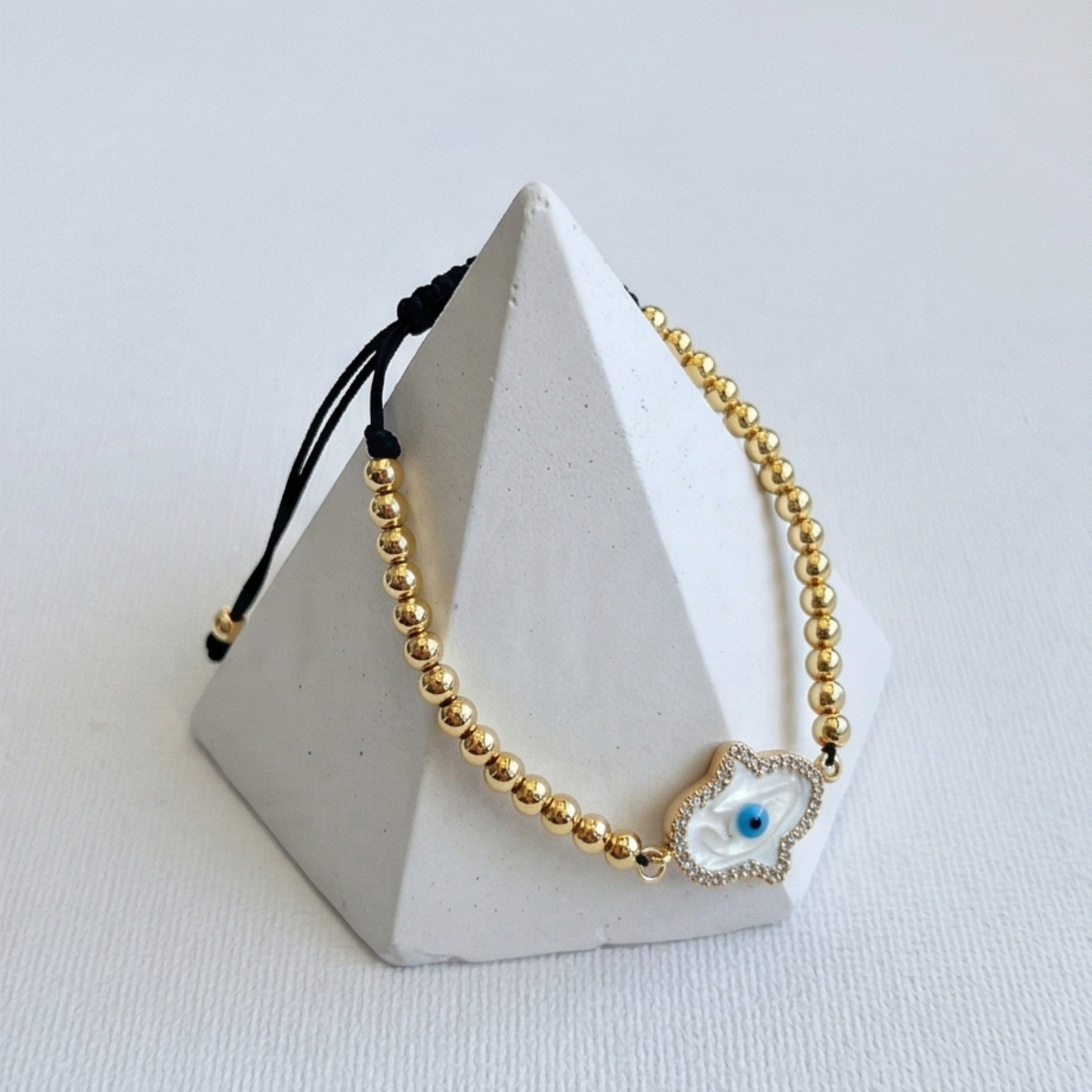 Evil Eyes Zircon Bracelet - Gold-Plated Chic Charm