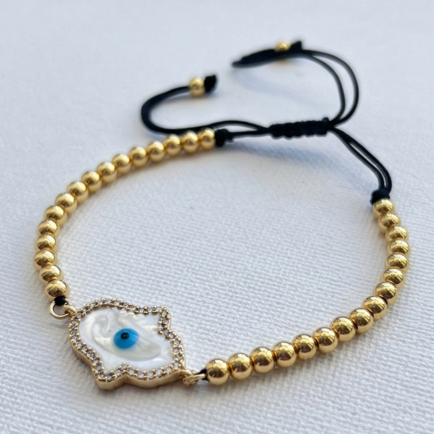 Evil Eyes Zircon Bracelet - Gold-Plated Chic Charm