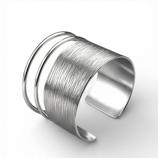 Roman-Style Silvery color- Alloy Bracelet