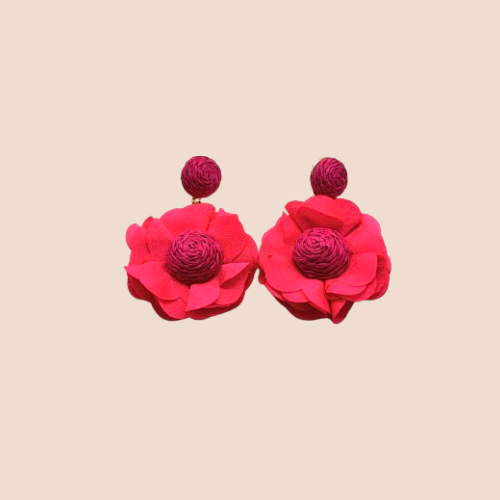 Handmade Flower-Shaped Earrings