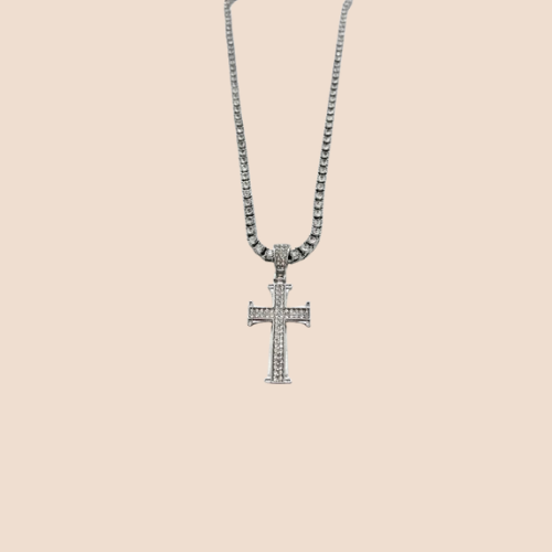 Fashion Cross Charm and Necklace for Men