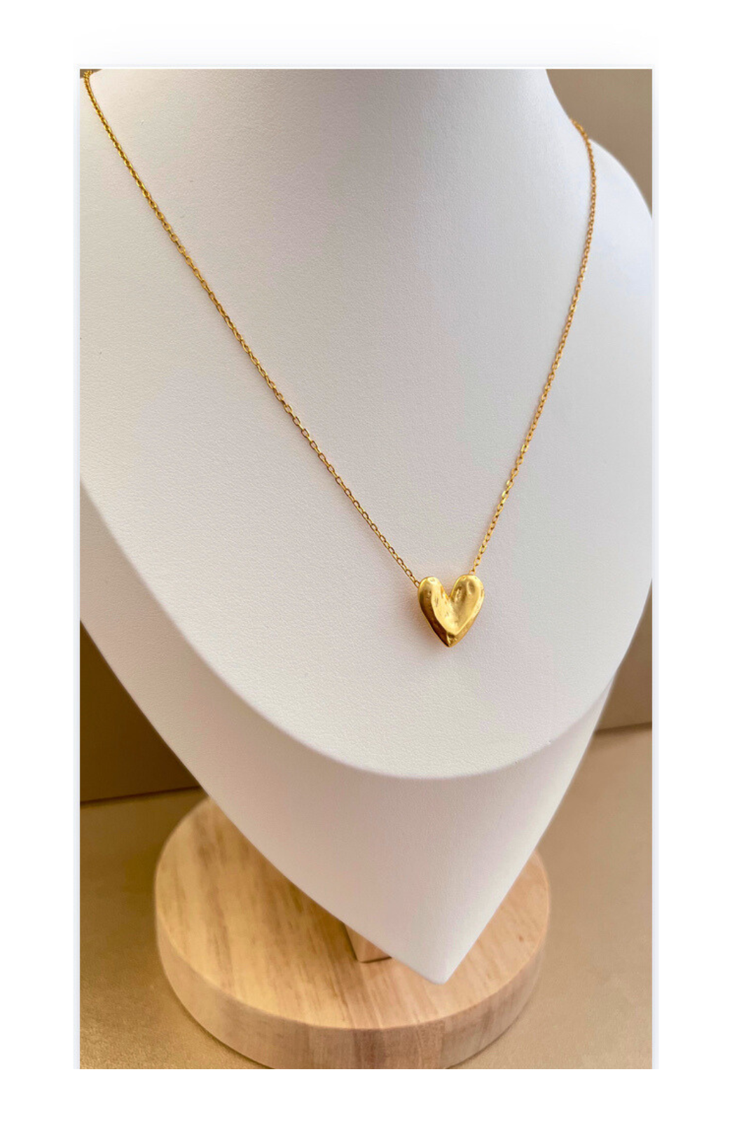 Sterling Silver Cable Chain Necklace with Heart Charm