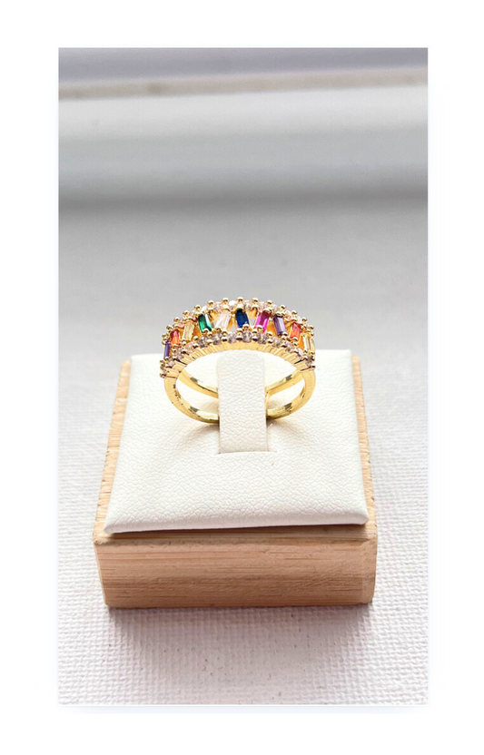 18k gold plated copper ring