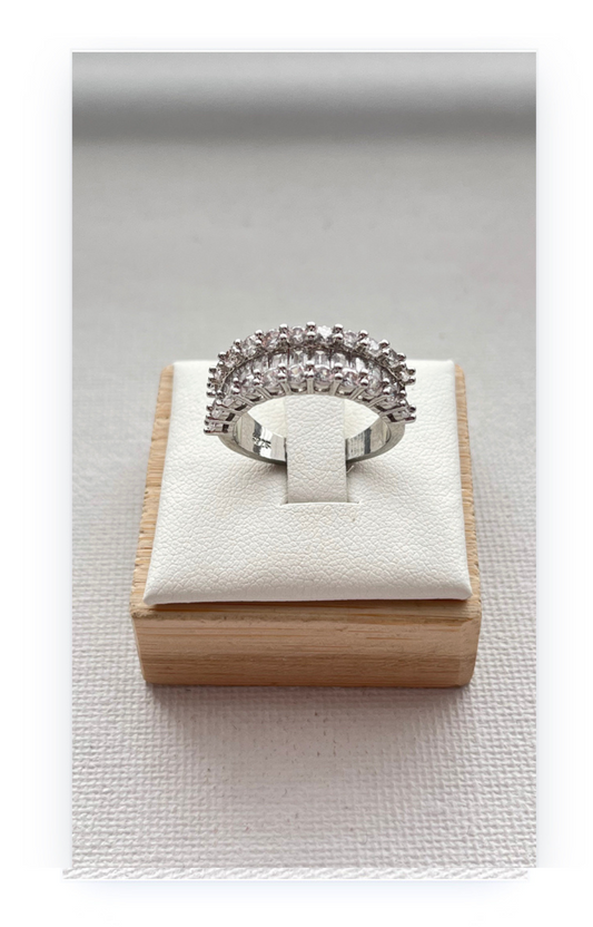 Silver-Plated Copper Band Ring