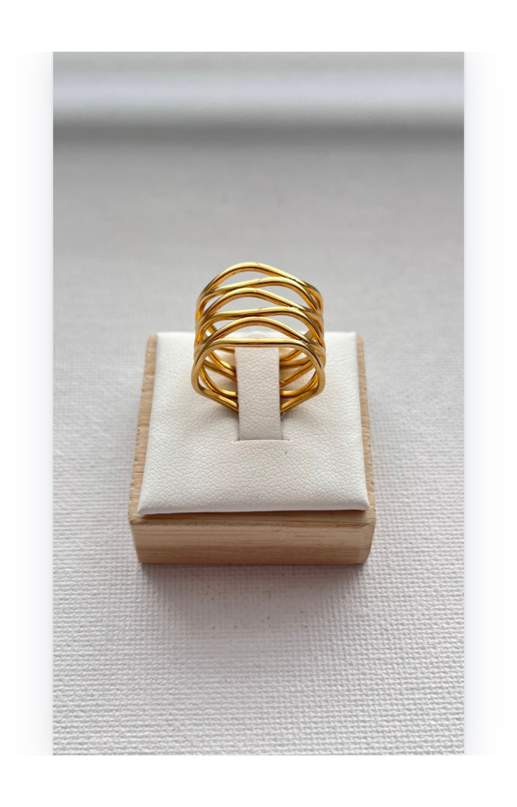 Ring 14k gold plated, Copper