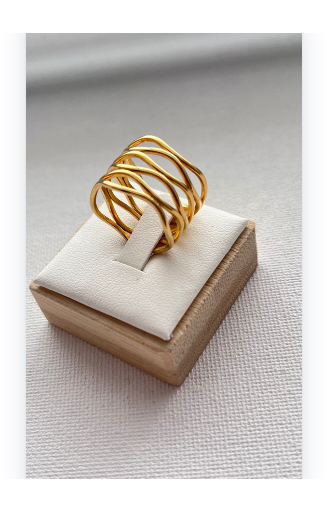 Ring 14k gold plated, Copper