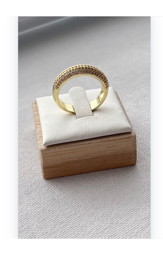 Unisex Copper- Gold plated band Ring