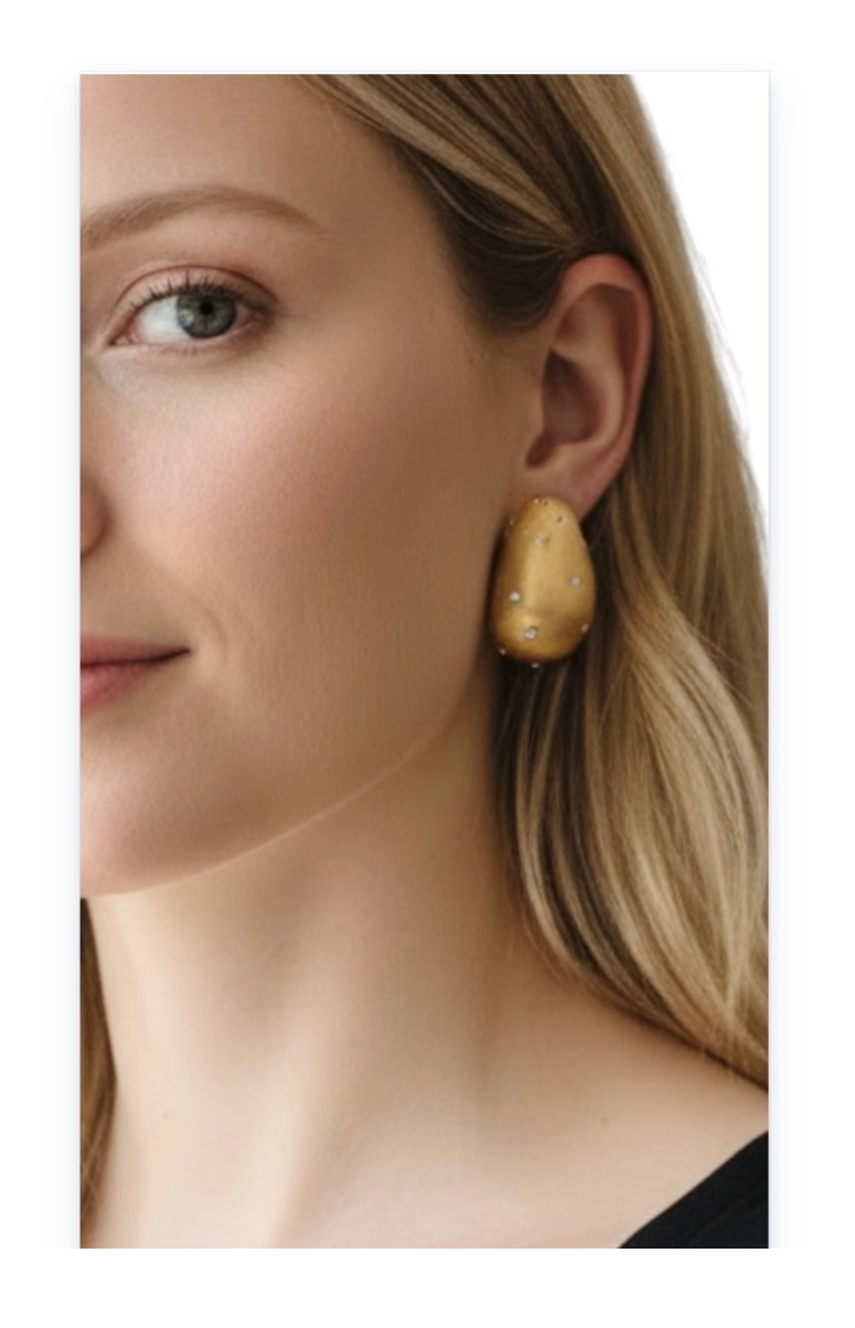 Tear Drop Stud Earrings