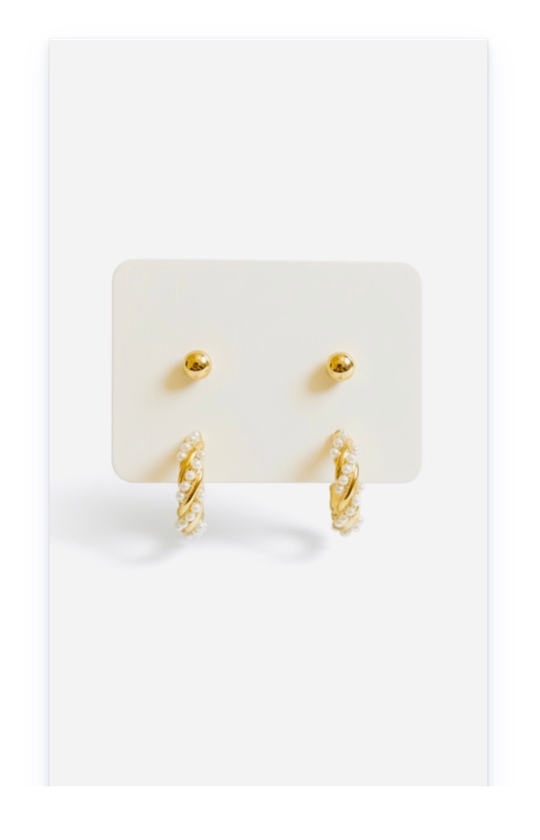 Gold plated Earring Set