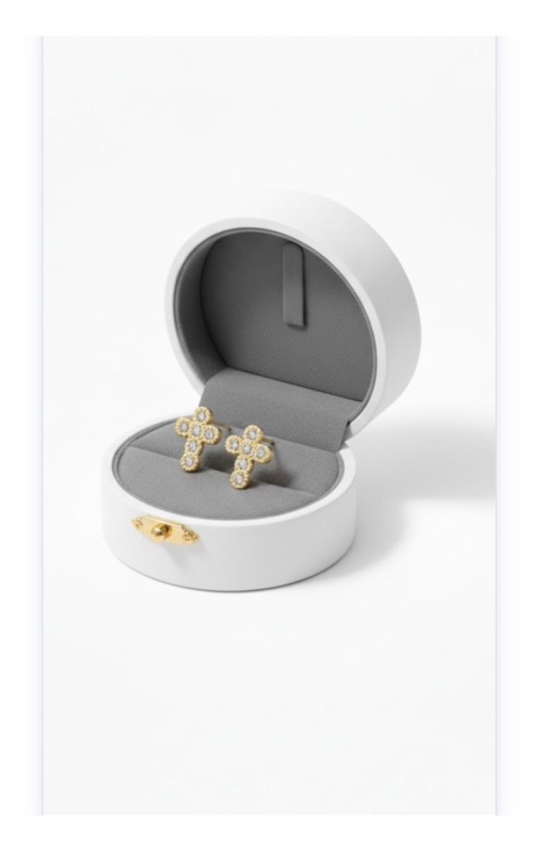 Cross Design plating-Alloy Ear Stud Earrings