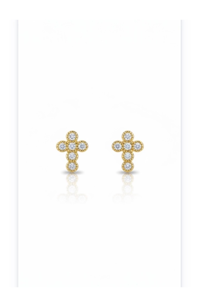 Cross Design plating-Alloy Ear Stud Earrings
