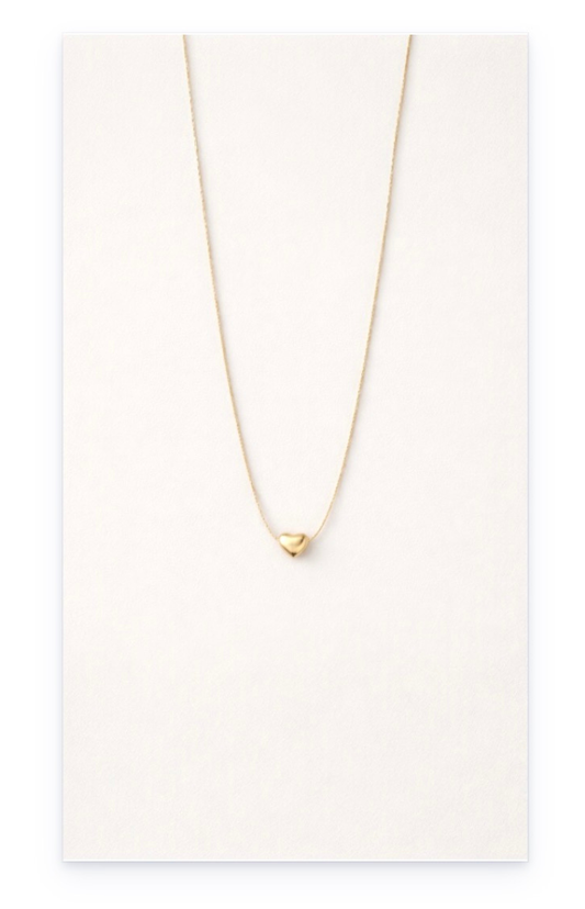 Stainless steel heart  pendant chain