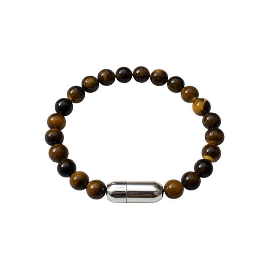 Cat's Eye Stone Bracelet - Stainless Steel