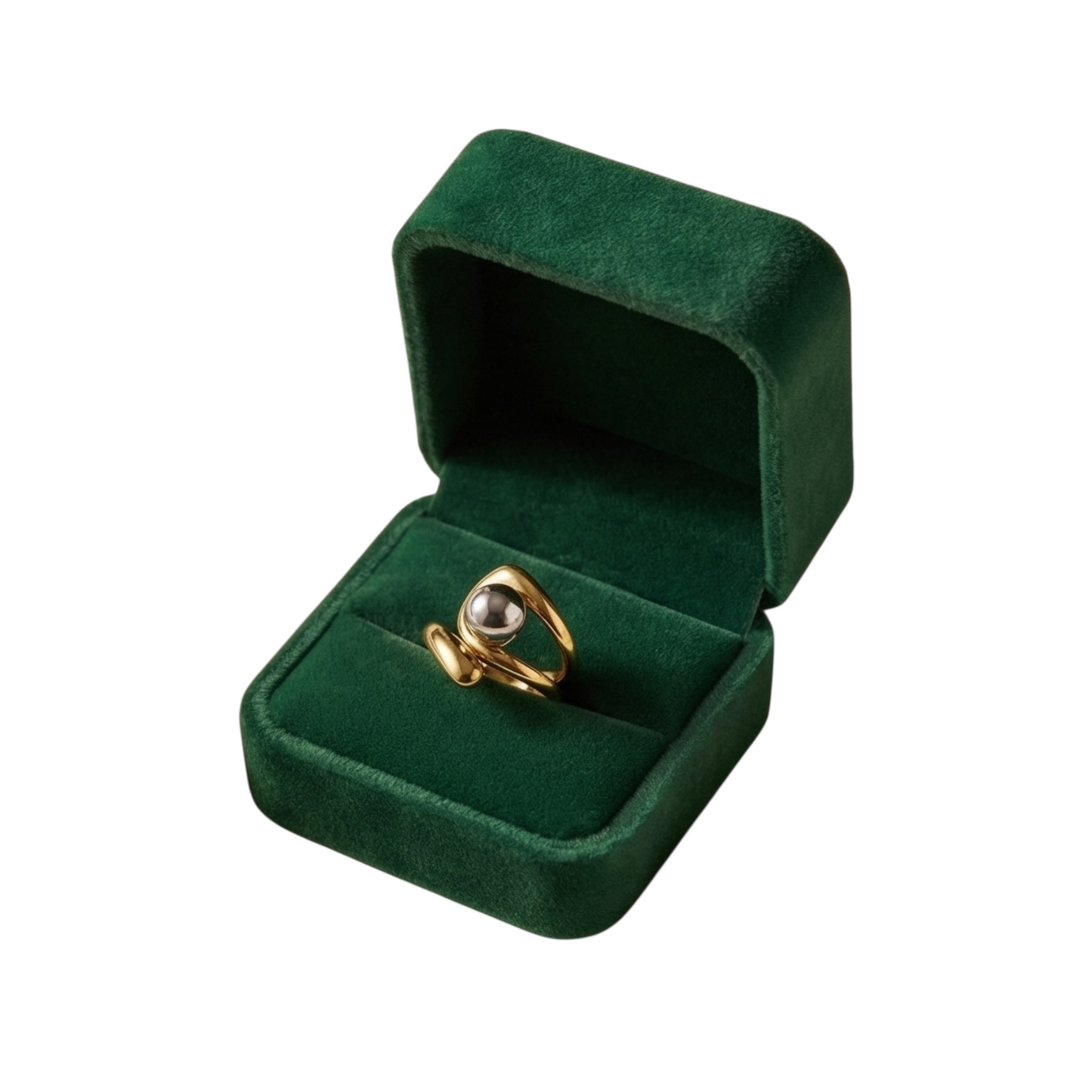 Asymmetric Stainless steel Ring