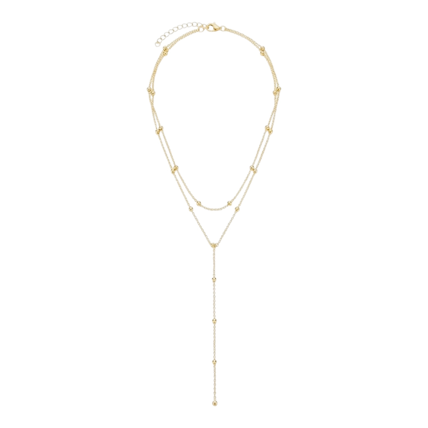 Layered stainless steel necklace
