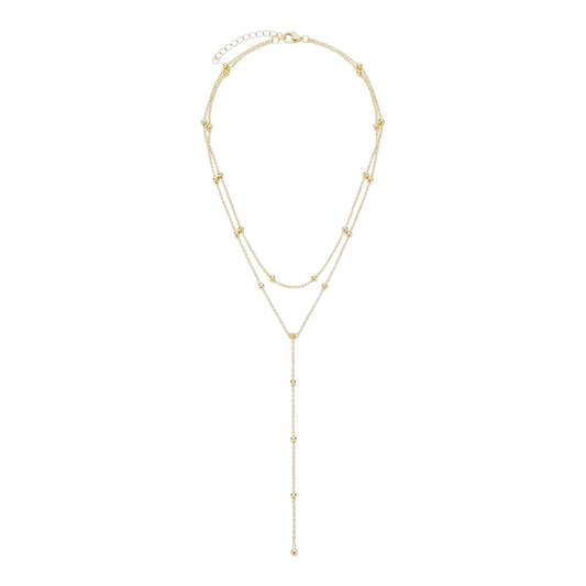 Layered stainless steel necklace